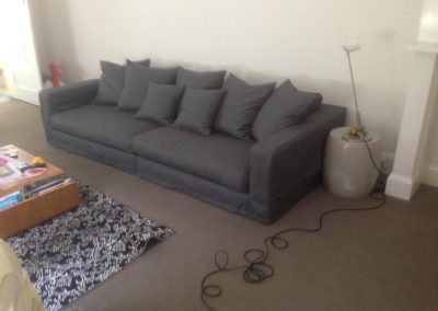 Couch with slip cover